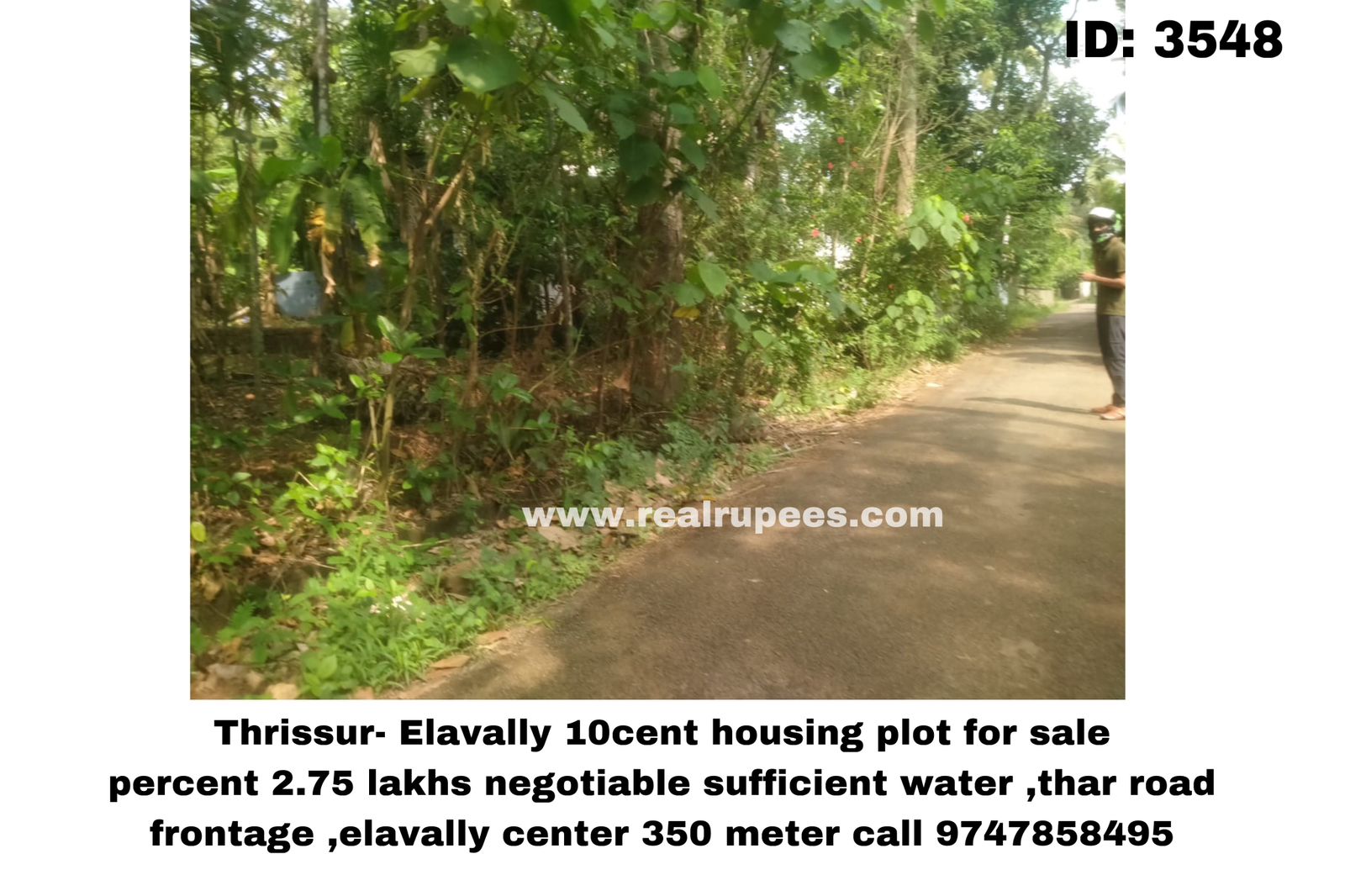 Thrissur- Elavally 10cent housing plot for sale 