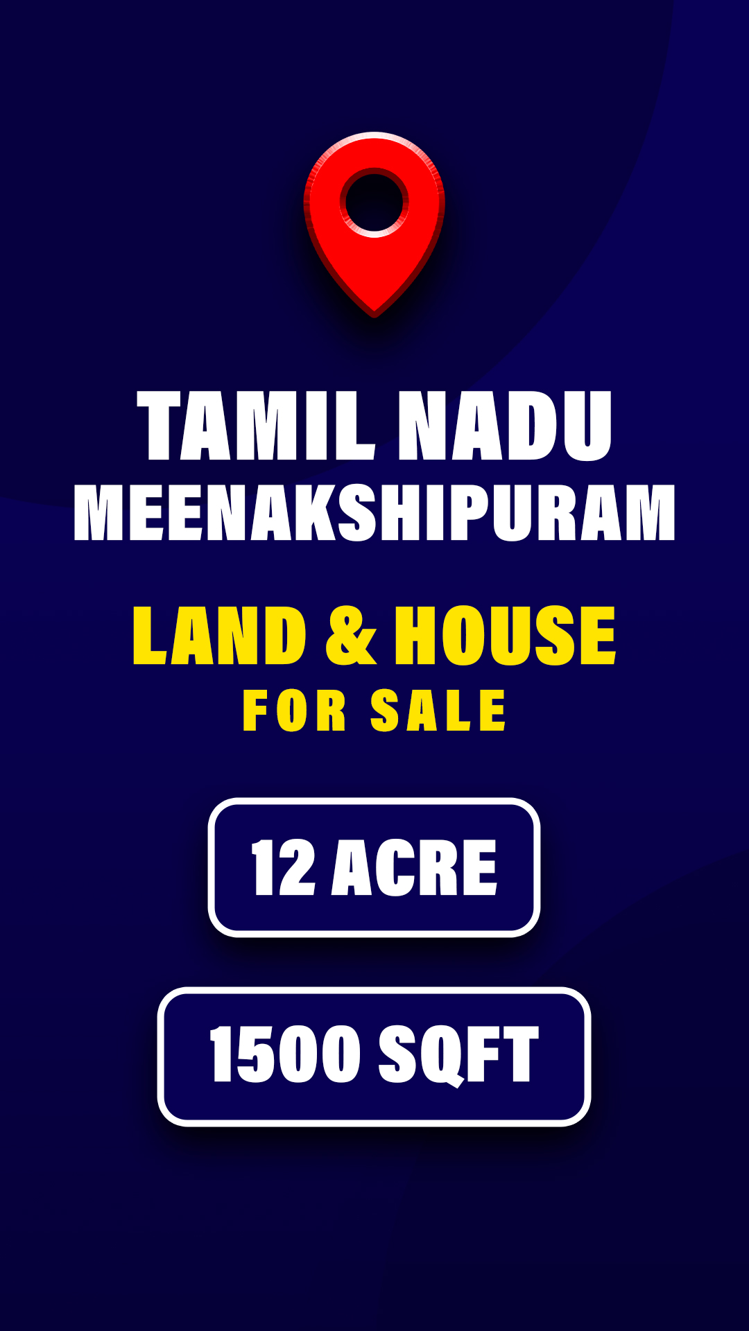 TAMIL NADU MEENAKSHIPURAM | LAND & HOUSE FOR SALE | 12 ACRE | 1500 SQFT | COCONUT FARM | OPEN WELL